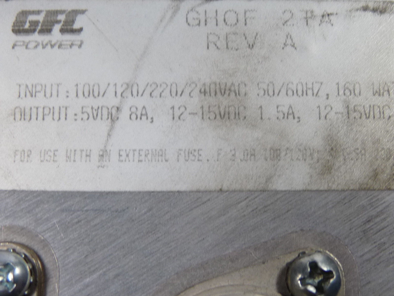 Hammond GHOF-2TA Power Supply DC Linear Triple Output 12-15V USED