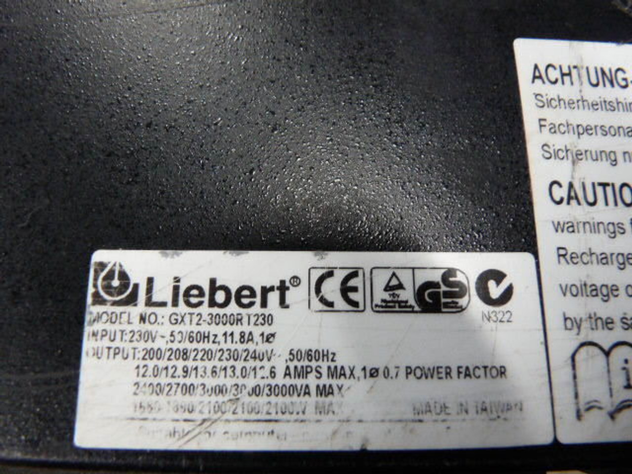 Liebert GXT2-3000RT230 Power Supply 2100W 230V USED