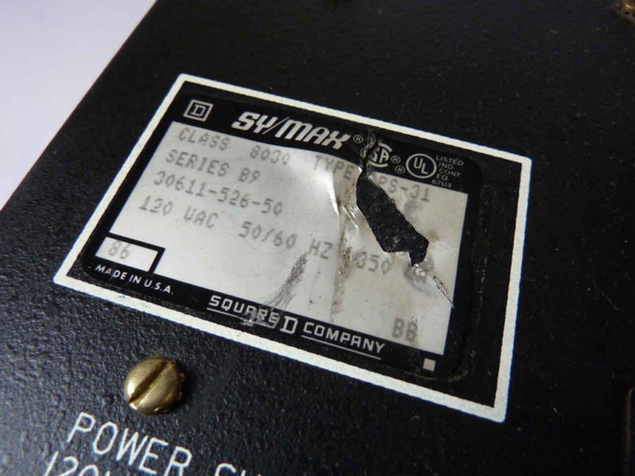 Symax 8030-PS-31 Power Supply 120VAC USED