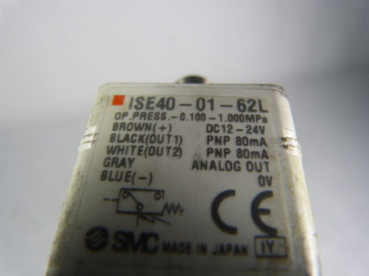 SMC ISE40-01-62L Precision Pressure Switch 12-24VDC USED