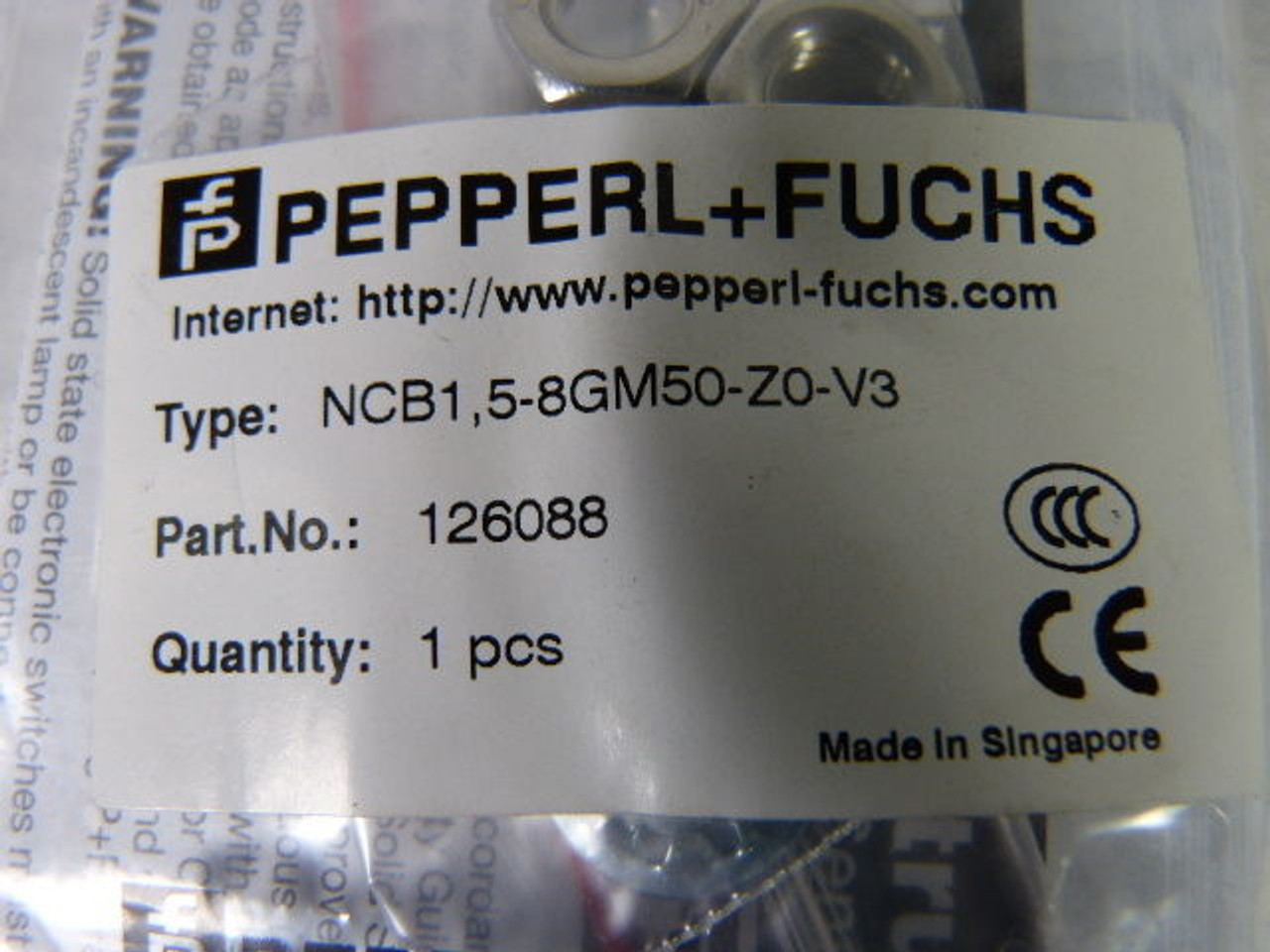 Pepperl+Fuchs NCB158GM50Z0V3 Proximity Sensor NEW