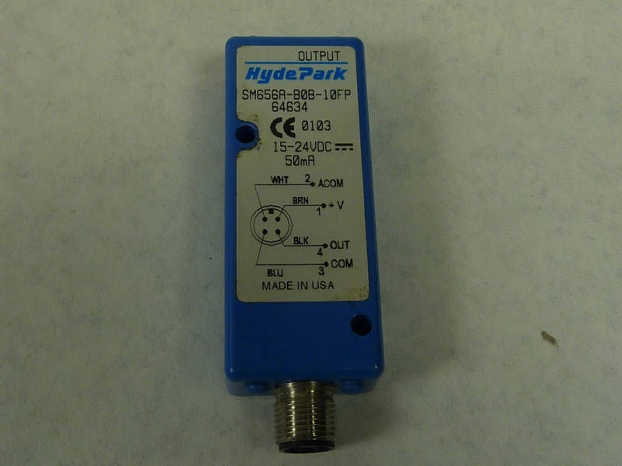 Hyde Park Ultrasonic Analog Sensor SM656A-B0B-10FP USED