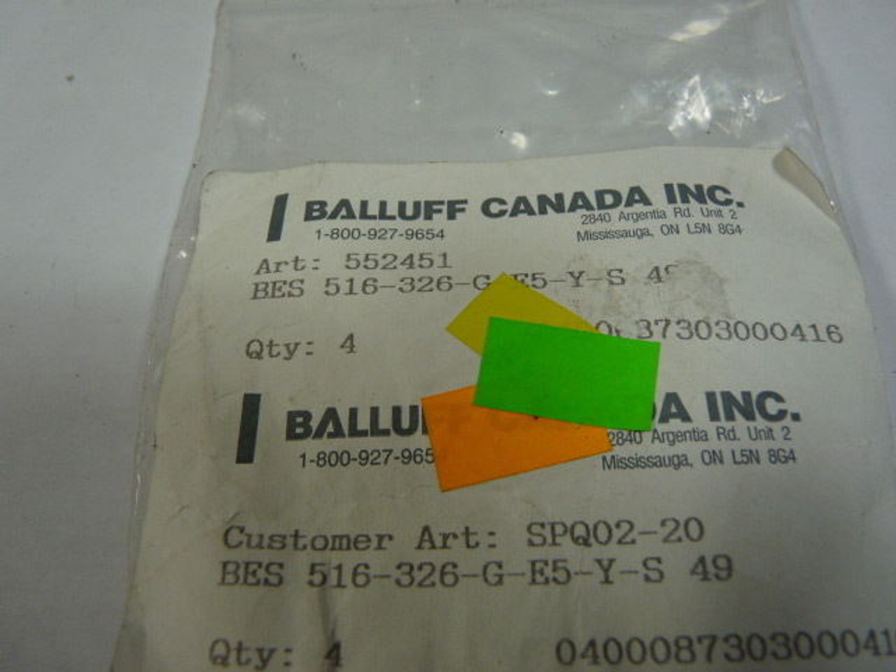 Balluff BES516-326-G-E5-Y-S49 Proximity Switch ! NEW !