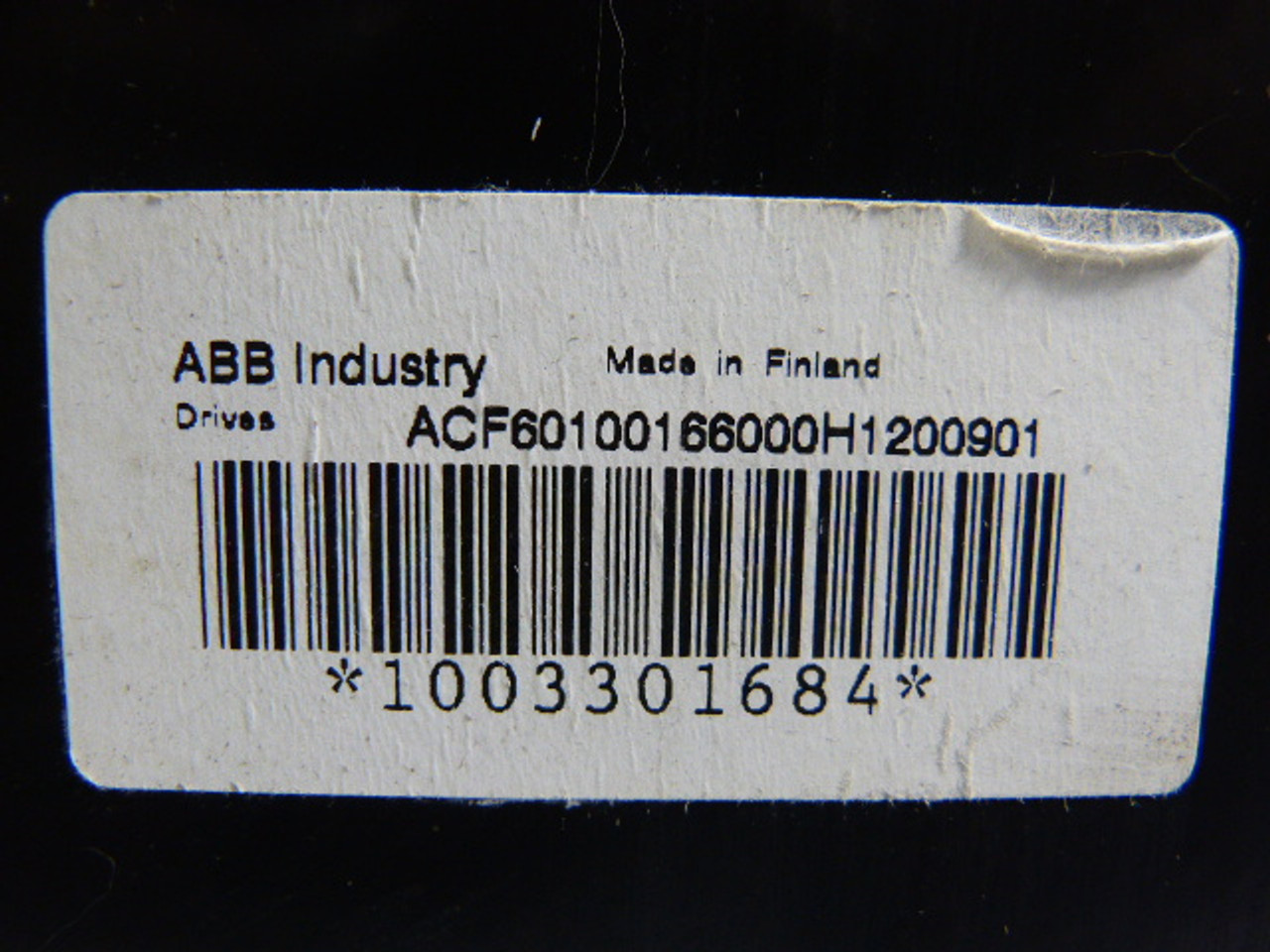 ABB ACF60100166000H1200901 AC Drive 600V USED