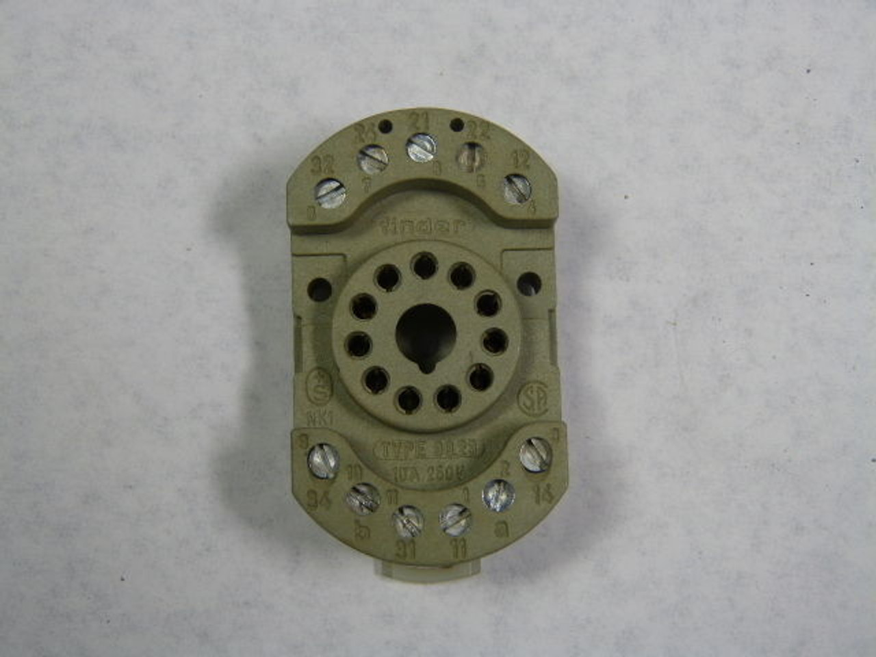 Finder 90.23 11-Pin Relay Socket USED