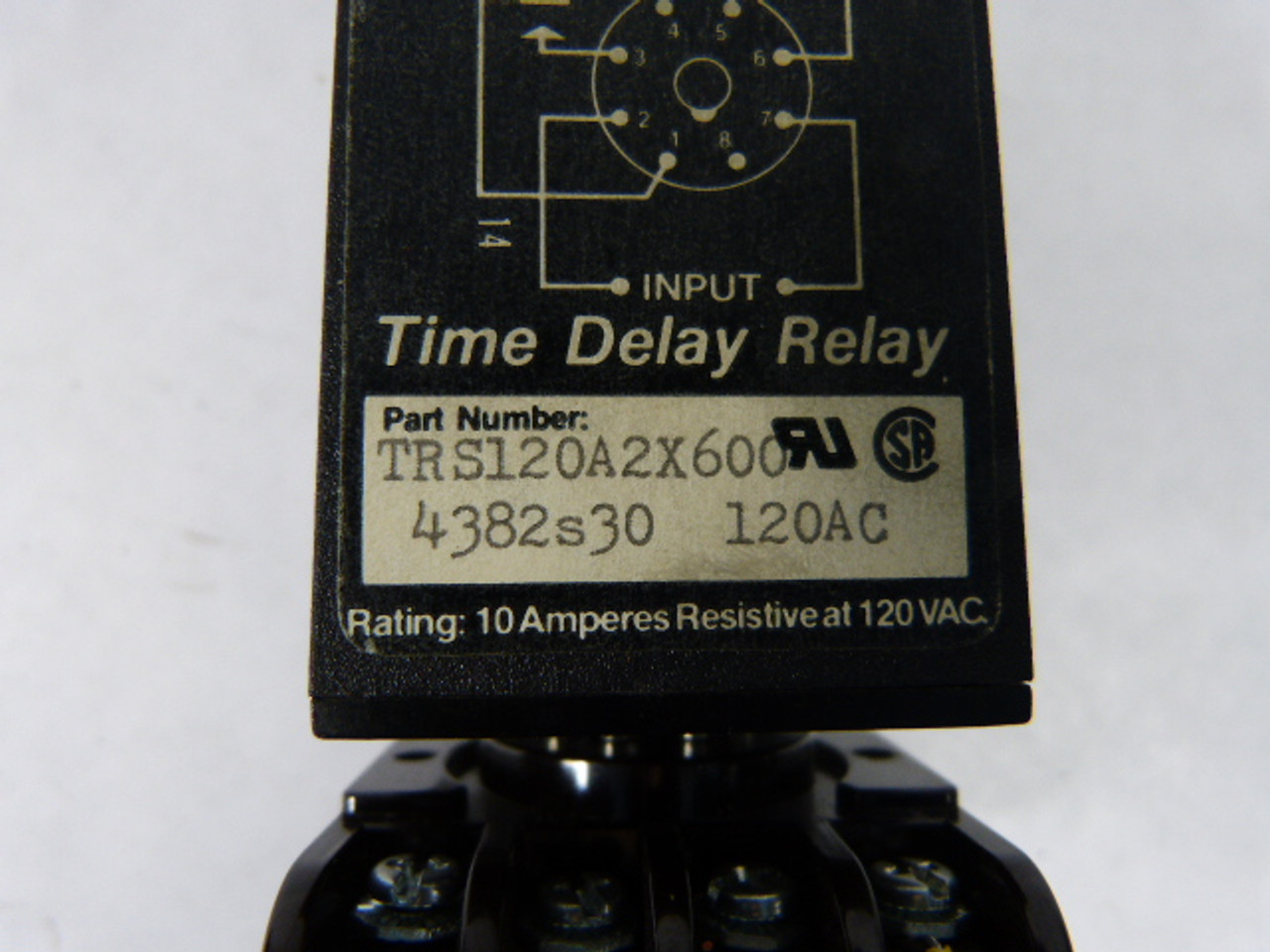 SSAC TRS120A2X600 Time Delay Relay USED