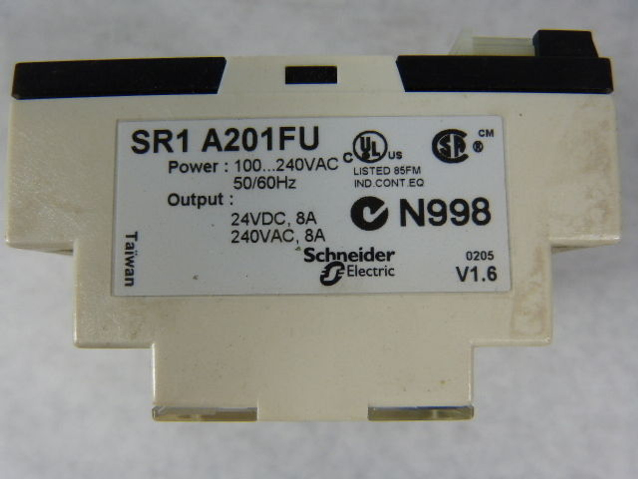 Telemecanique SR1-A201FU Zeliologic Relay 250V 8Amp USED