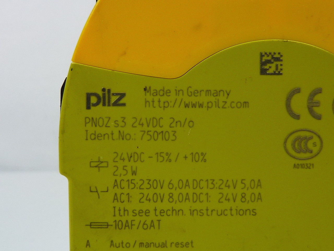 Pilz PNOZs3 Safety Relay 24VDC USED