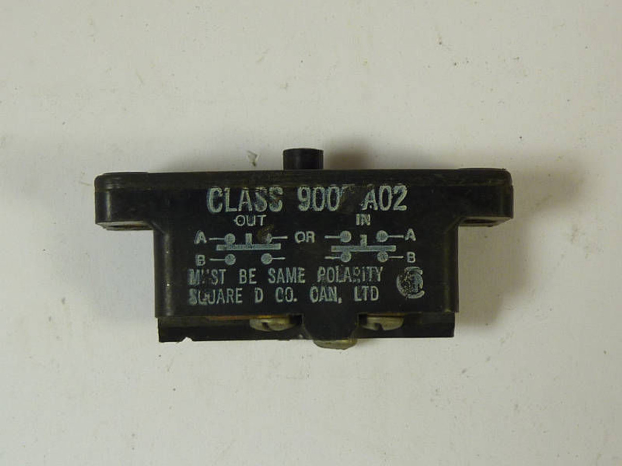 Square D Relay Connector 900 A02 USED