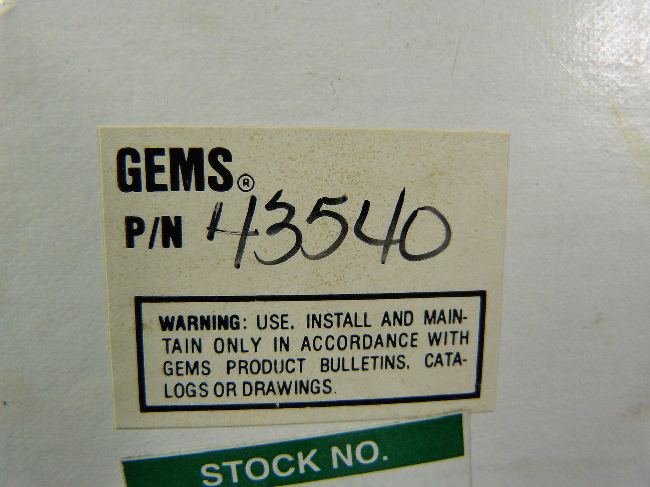 Gems ST43540 Safe Pak 20V 250Ohm ! NEW !