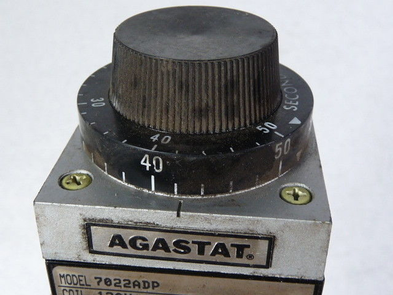 Agastat 7022ADP 7022-ADP Off-Delay Timing Relay 5-50sec DPDT 110/120V USED