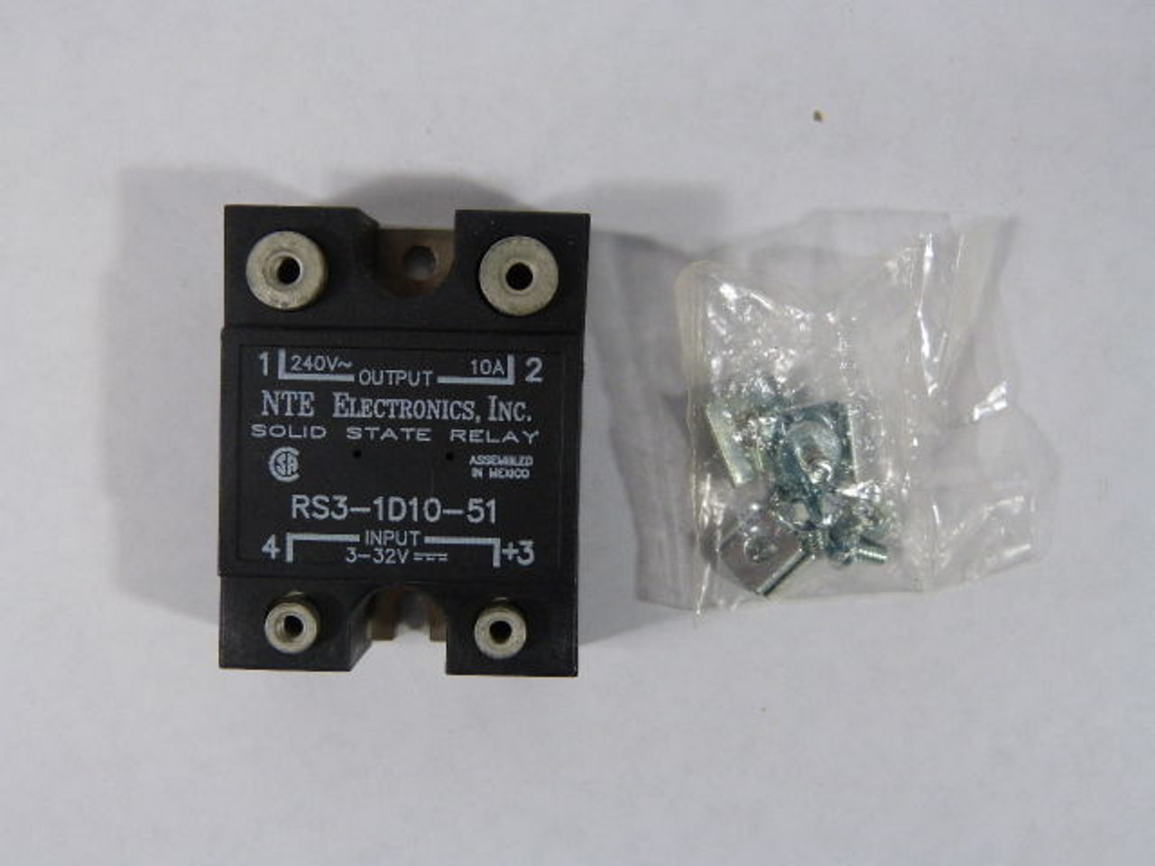 NTE RS3-1D10-51 Relay Solid State 10amp 32VDC ! NEW !