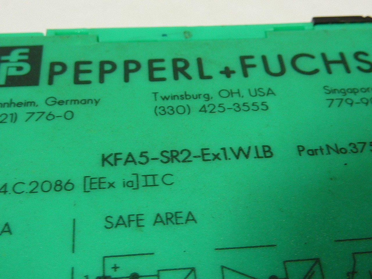 Pepperl+Fuchs KFA5-SR2-Ex1-WLB Switch Isolator Relay USED