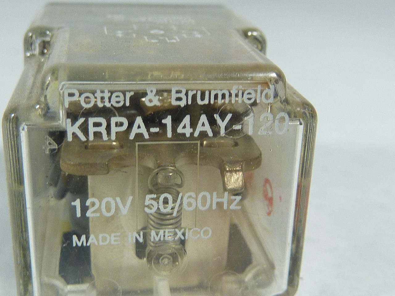 Potter & Brumfield KRPA-14AY-120 Relay 120VAC 5A USED