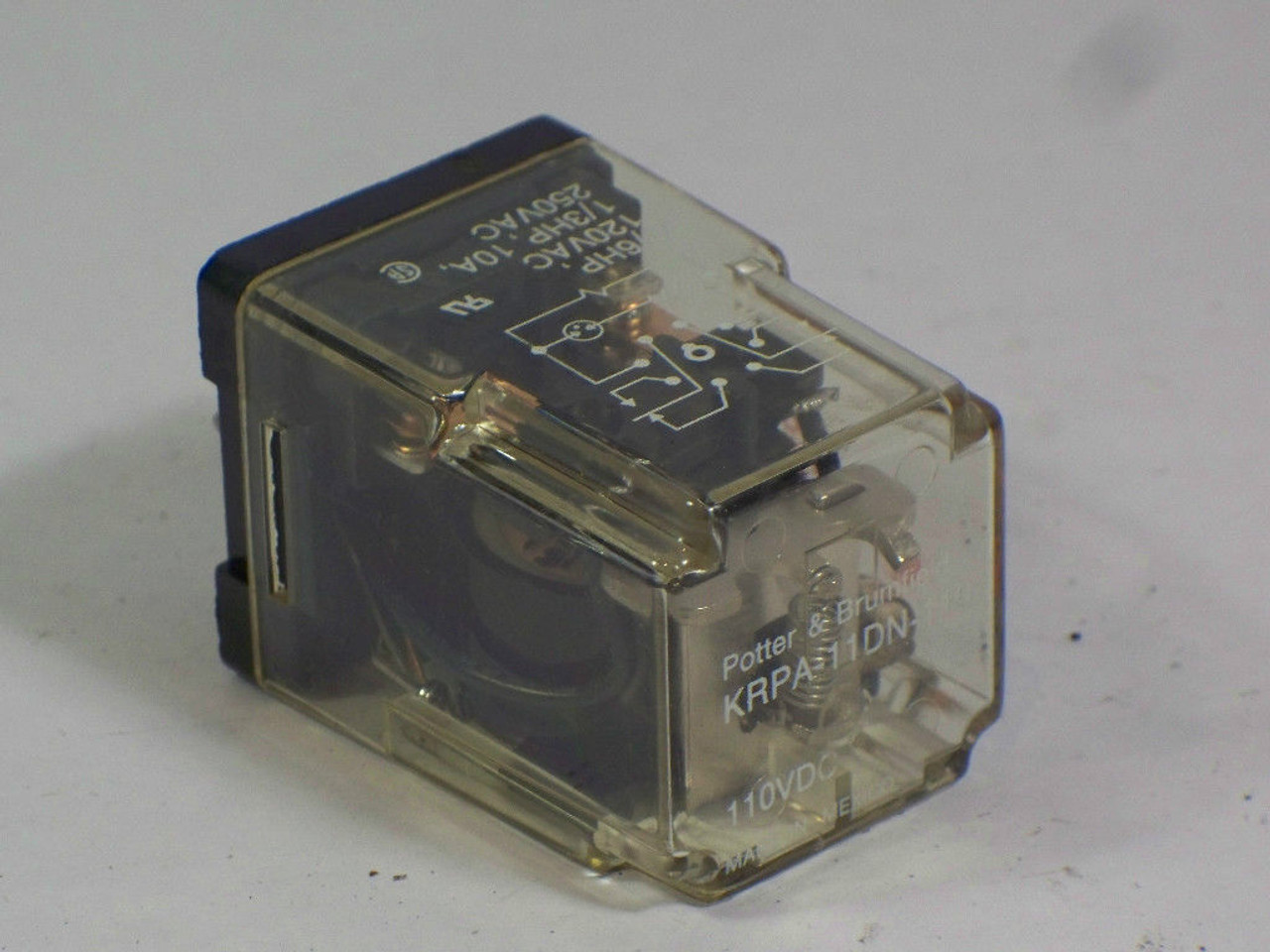 POTTER & BRUMFIELD KRPA-11DN-110 RELAY 110VDC 10A USED