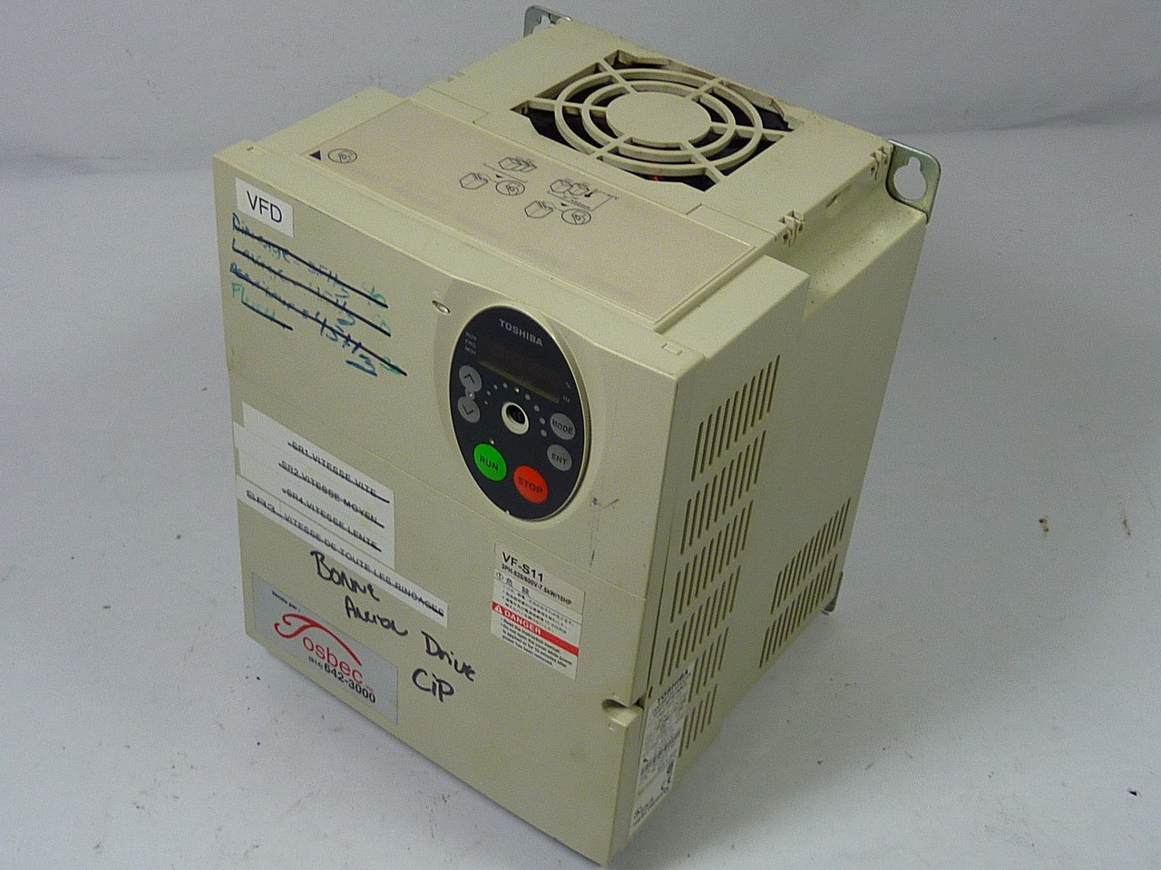 Toshiba VFS11-6075P-WN(2) Variable Frequency Drive 10HP 3Ph 575/600V USED