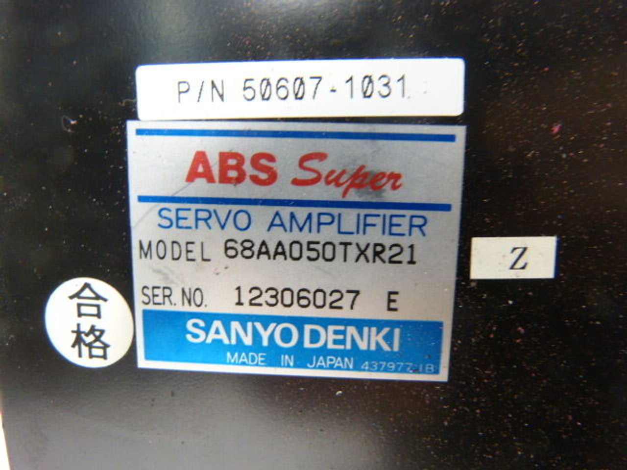 Sanyo Denki 68AA050TXR21 ABS Super Servo Amplifier USED
