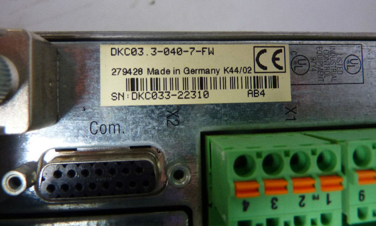 Rexroth Indramat DKC03.3-040-7-FW Eco Drive 40A USED