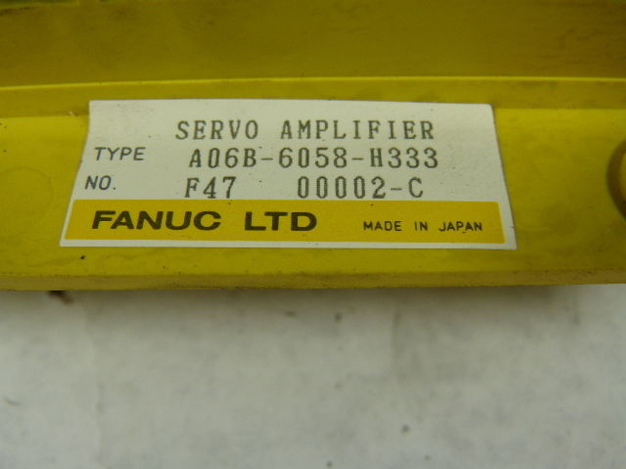 Fanuc A06B-6058-H333 Servo Amplifier 3 Axis USED