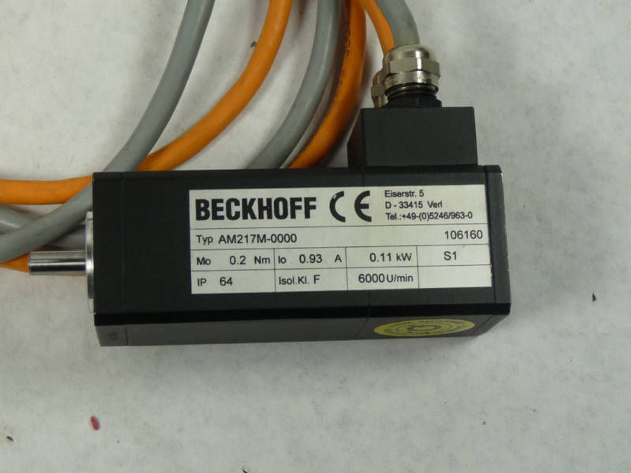 Beckhoff Servo Motor Resolver 230V AM217M-0000 ! NEW !