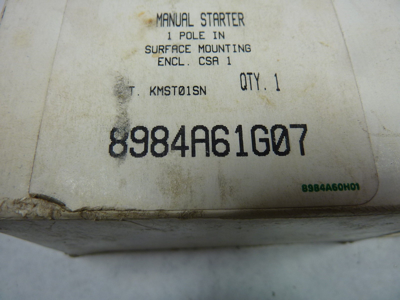 Moeller 8984A61G07 Manual Starter 120/240VAC ! NEW !