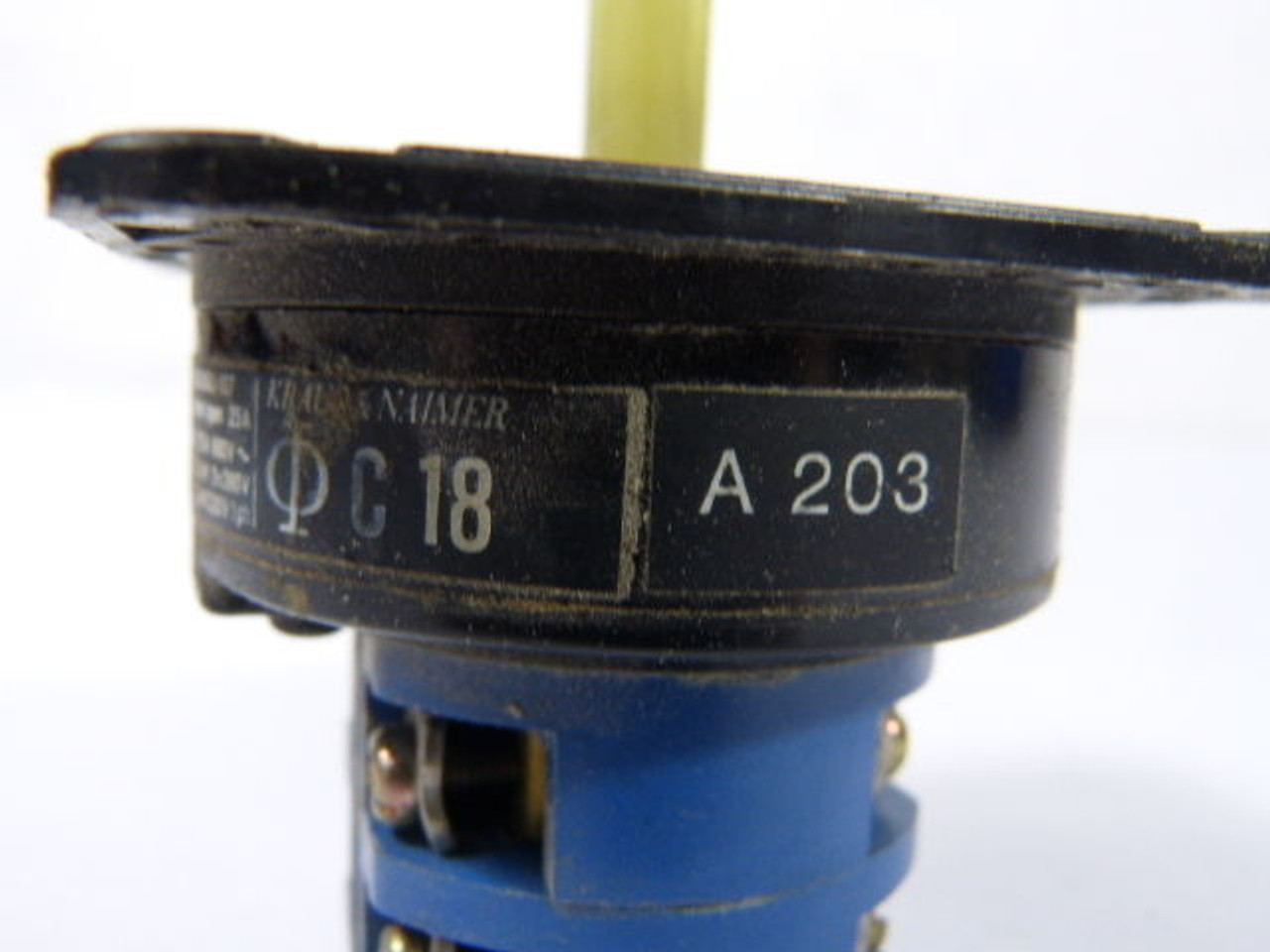 Kraus & Naimer C18-A203 Rotary Cam Switch 20A 600V USED