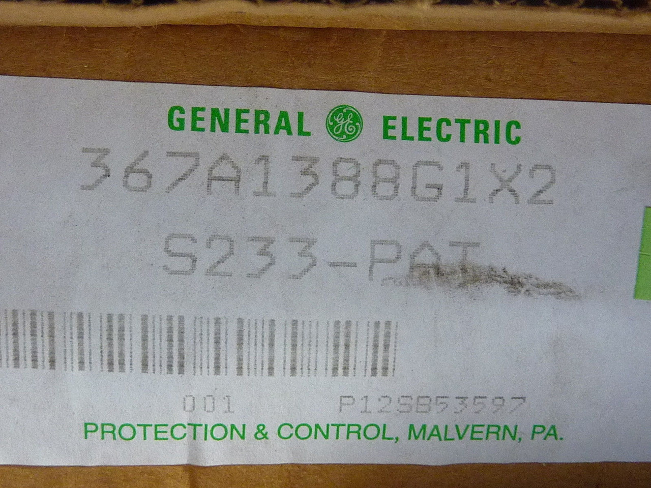 General Electric 16SB9367A1388G1X2 Type SB-9 Control Rotary Switch ! NEW !