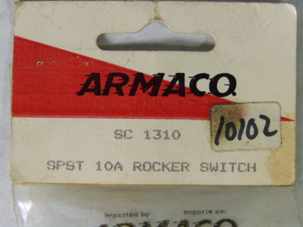 Armaco SC1310 Rocker Switch 10amp ! NEW !