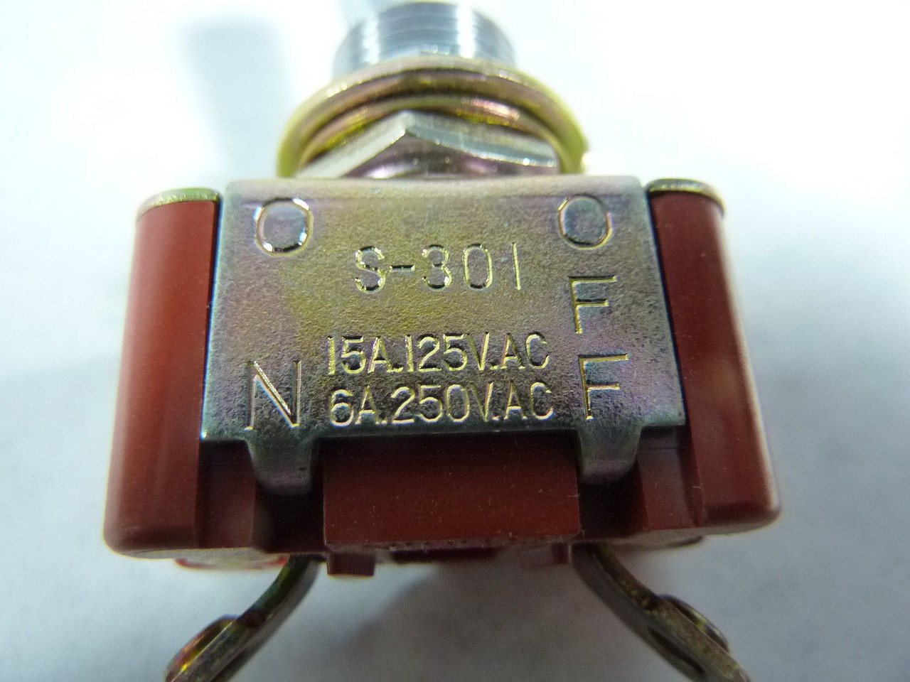 NKK S-301 Toggle Switch 2 Position 125V 15A USED
