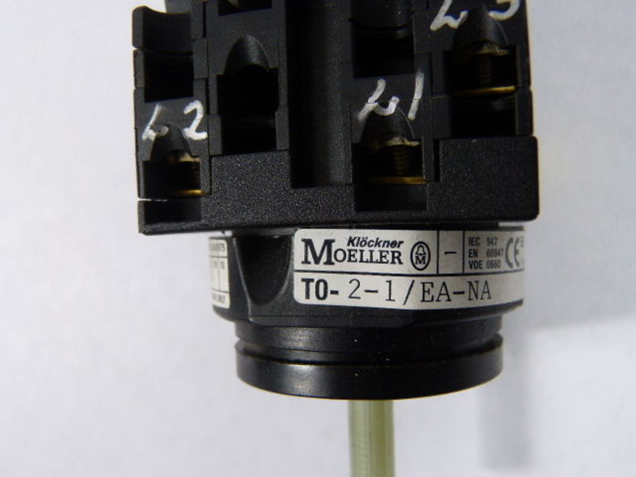 Moeller T0-2-1/EA-NA Switch Base Only USED