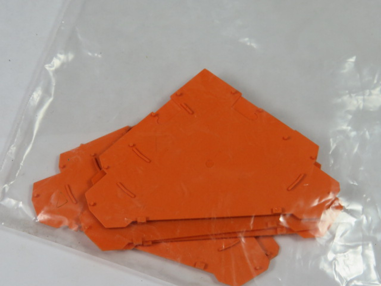 Wago 280-323 Terminal Block End Plate Lot of 5 ORANGE USED