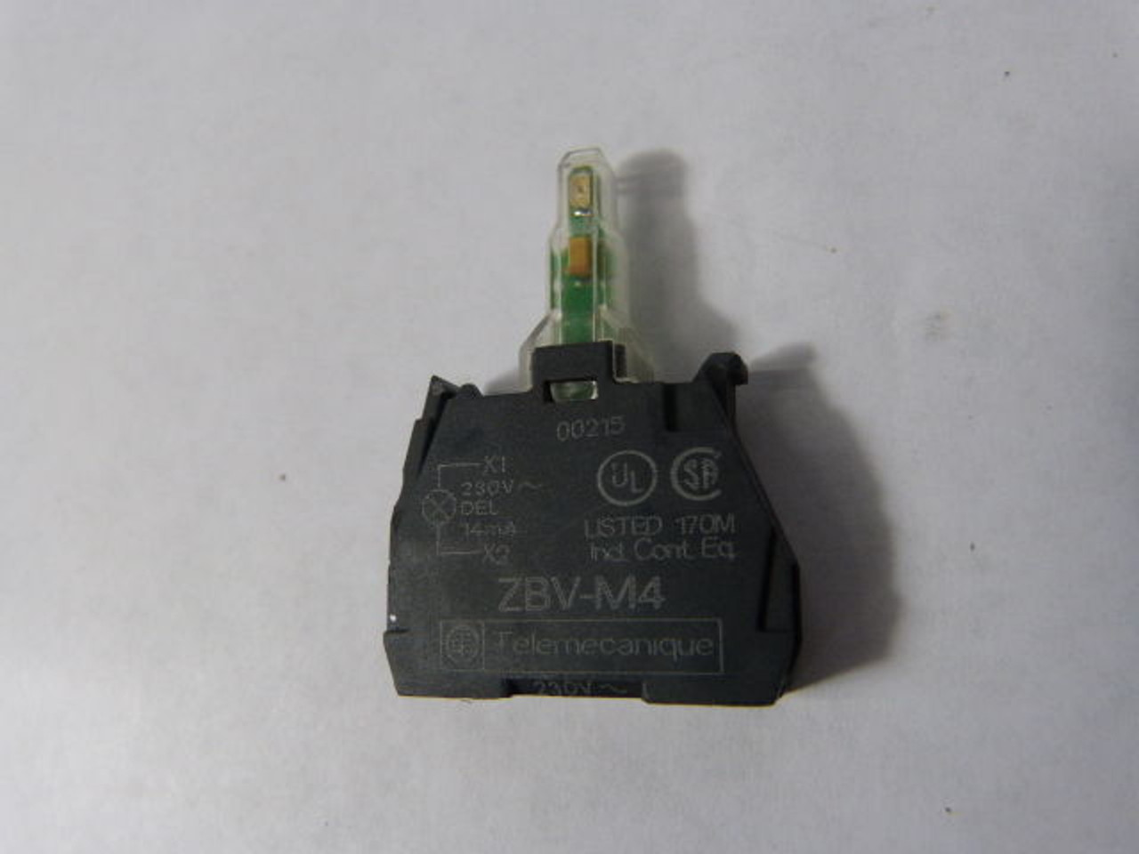 Telemecanique ZBV-M4 Contact Block with Light Module USED