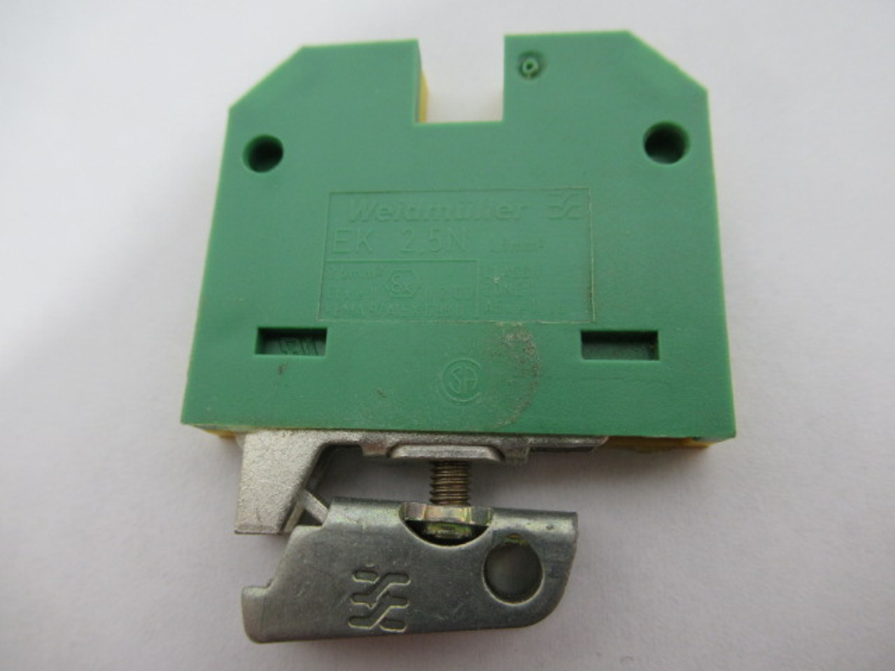 Weidmuller EK2.5N Terminal Block Green/Yellow Lot of 20 USED
