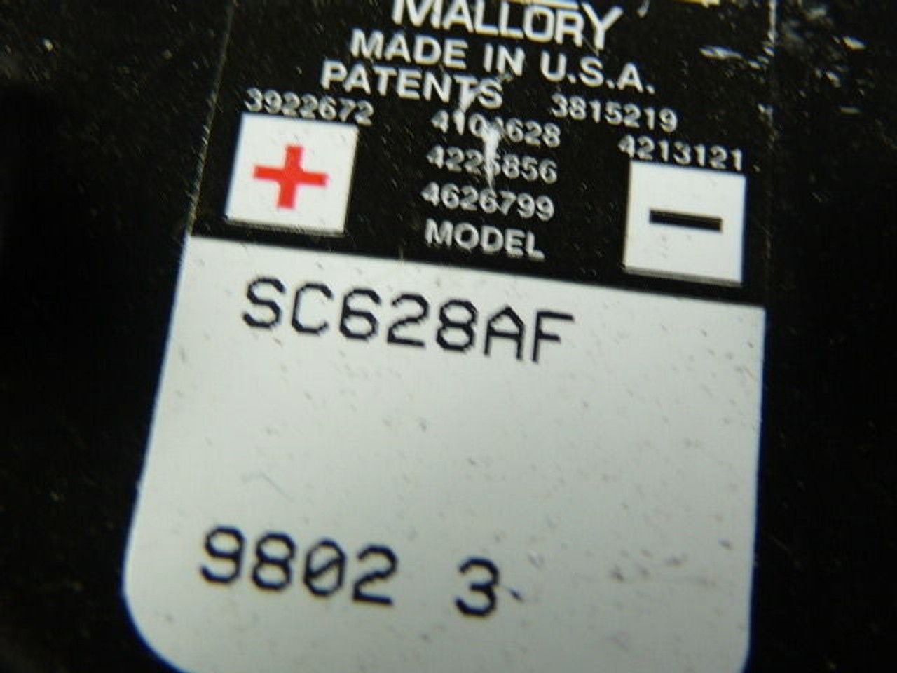 Mallory SC628AF Piezo Transducer 2.9kHz 78DBA 28V USED