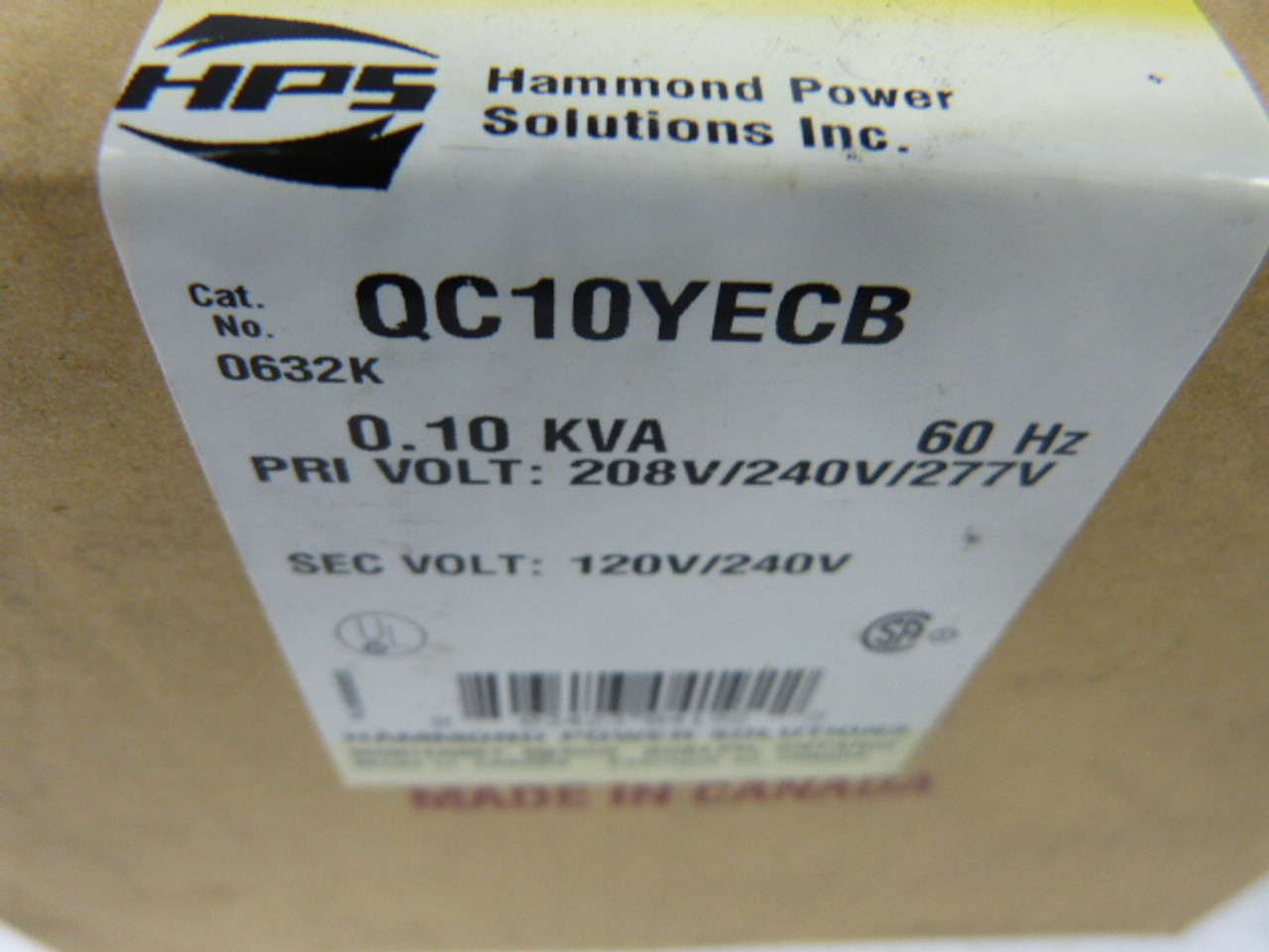 Hammond QC10YECB Potted Transformer Enclosure ! NEW !