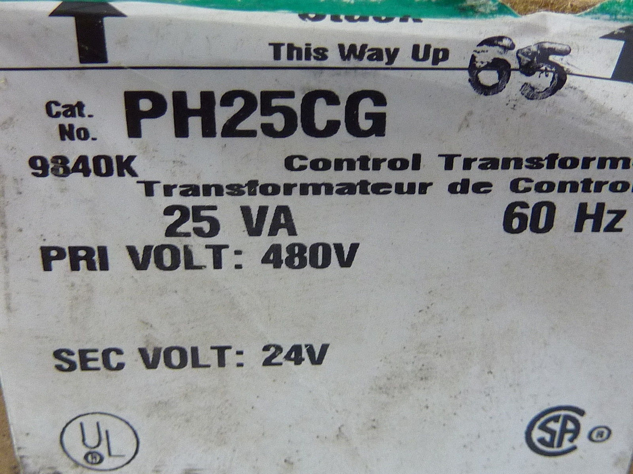 Hammond PH25CG Control Transformer 480V 25VA ! NEW !