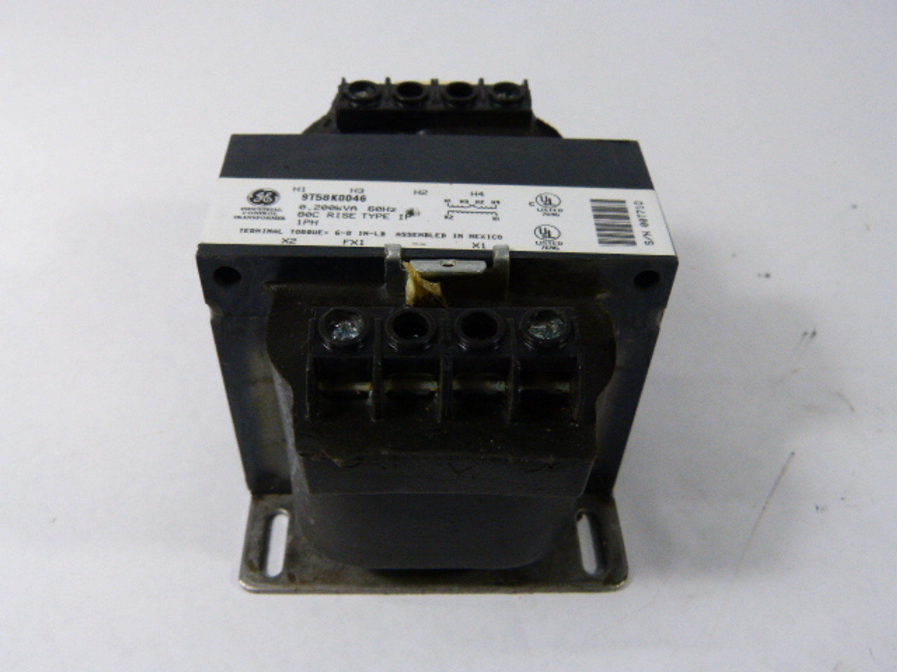 General Electric 9T58K0046 Industrial Control Transformer USED