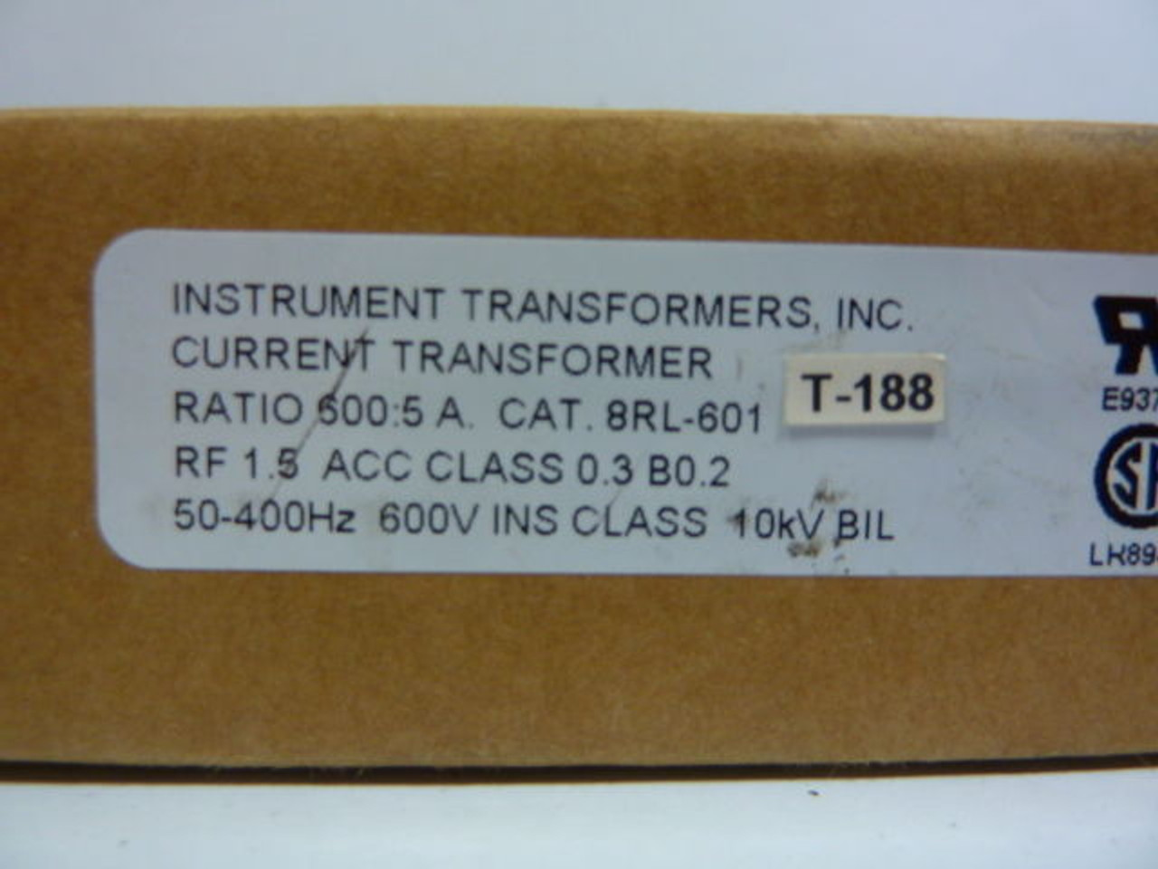 Instrument 8RL-601 Current Transformer ! NEW !