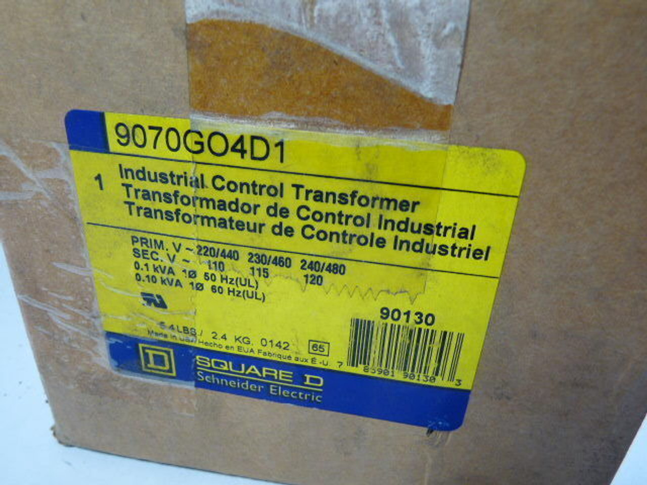 Square D 9070-GO-4D1 Transformer 240/480-120V ! NEW !