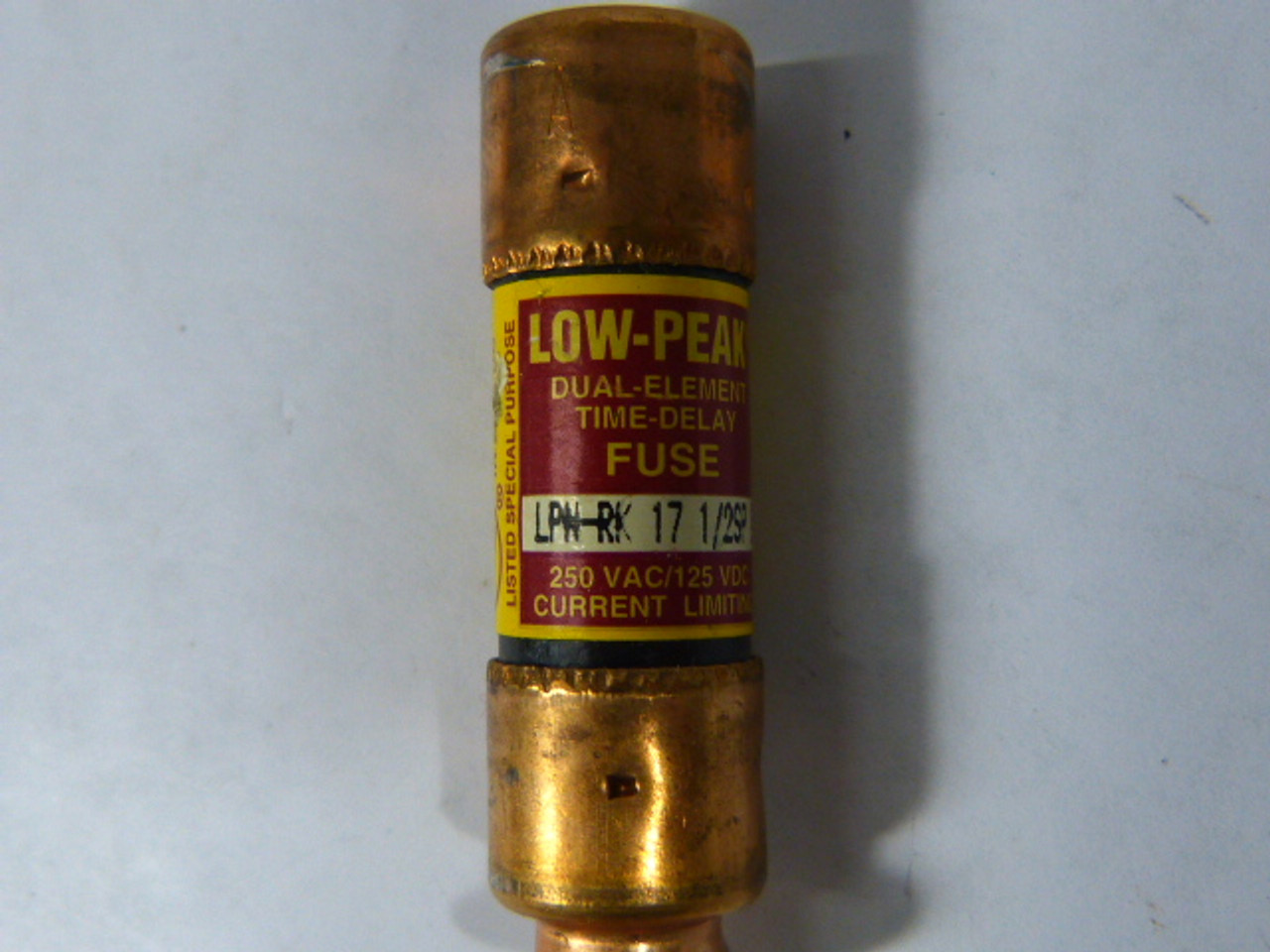 Low-Peak LPN-RK-17-1/2 Dual Element Time Delay Fuse 17.5A 250V USED