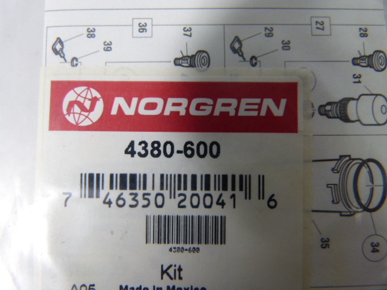 Norgren 4380-600 Liquid Level Lens Kit ! NWB !