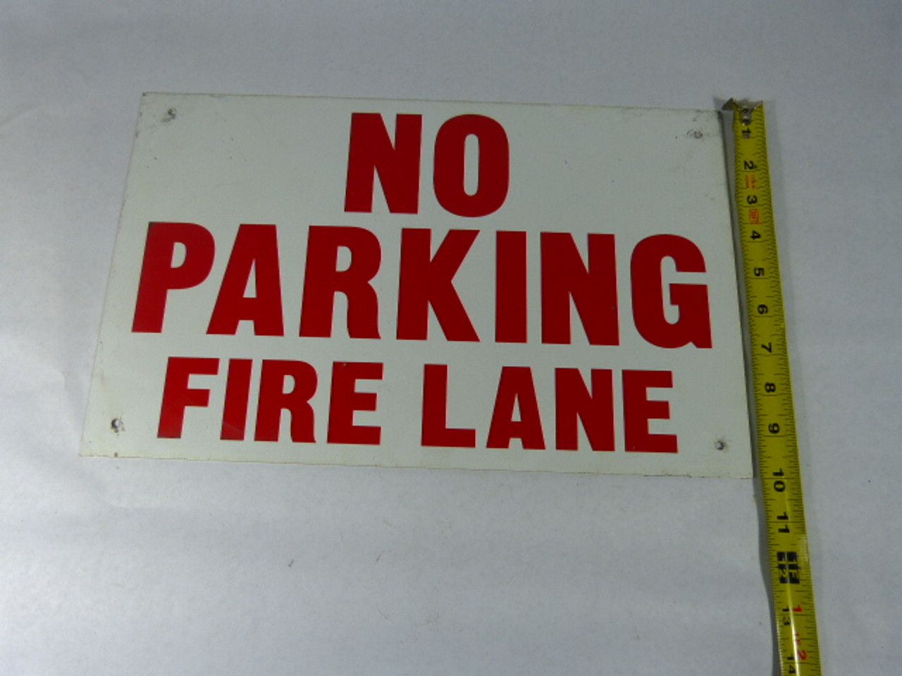 Generic 16"X10" NO PARKING Fire Lane USED