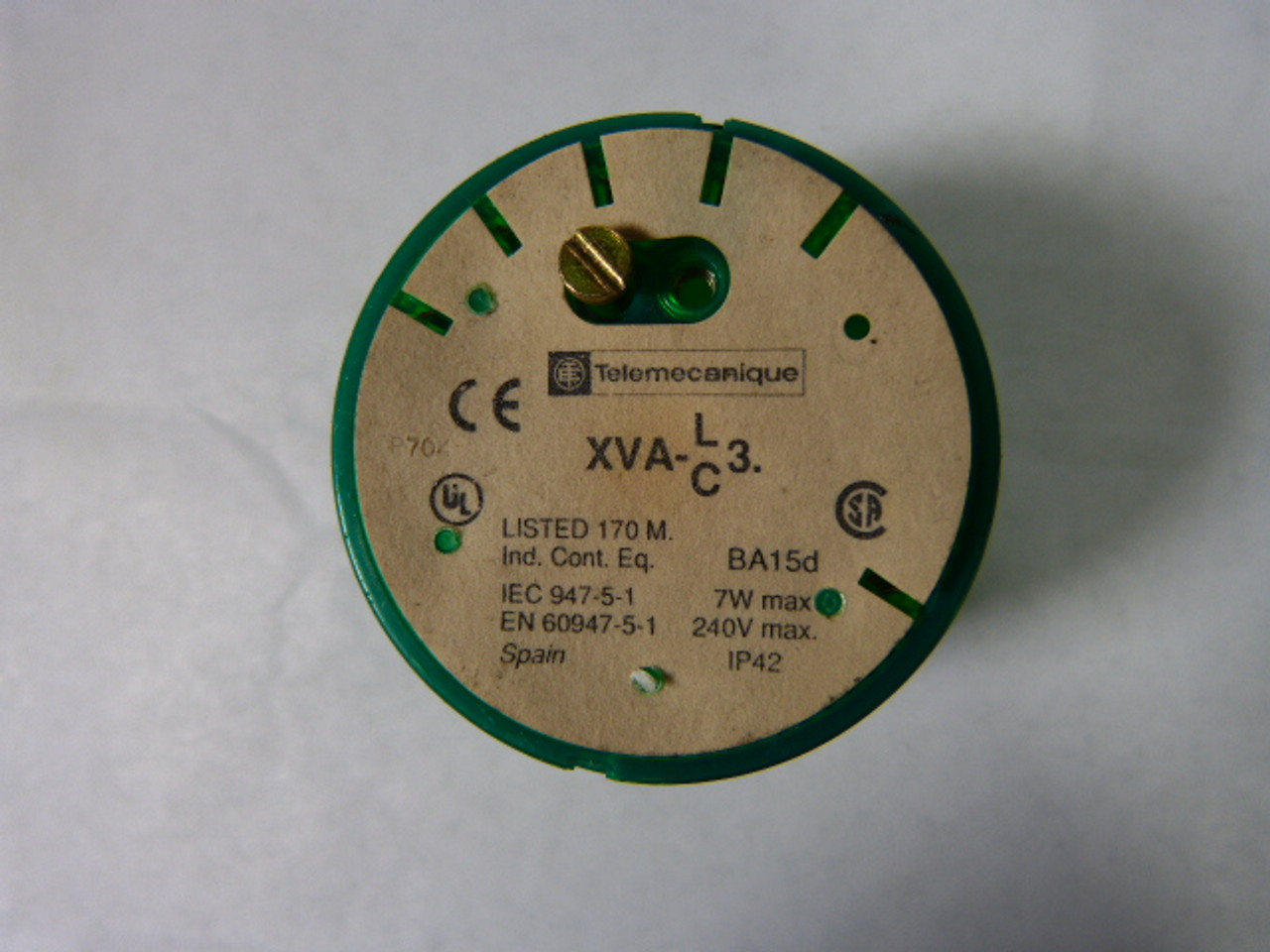 Telemecanique XVAC33 Green Stack Light w/ Bulb 240V 7W USED