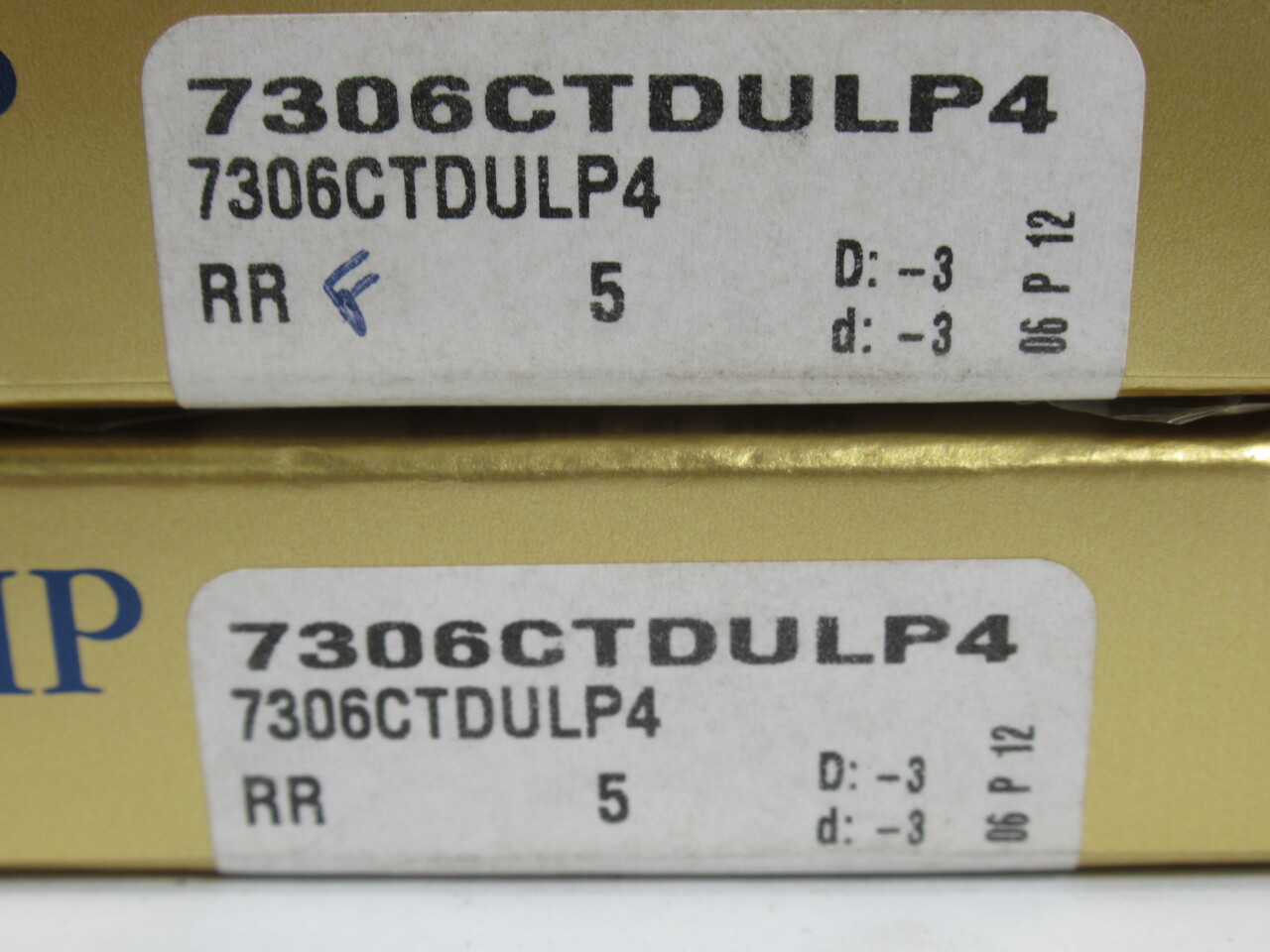 RHP 7306CTDULP4 Super Precision Angular Contact Bearing Set 30x62x32mm NEW