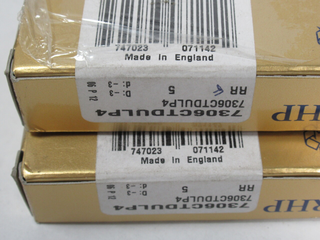 RHP 7306CTDULP4 Super Precision Angular Contact Bearing Set 30x62x32mm NEW