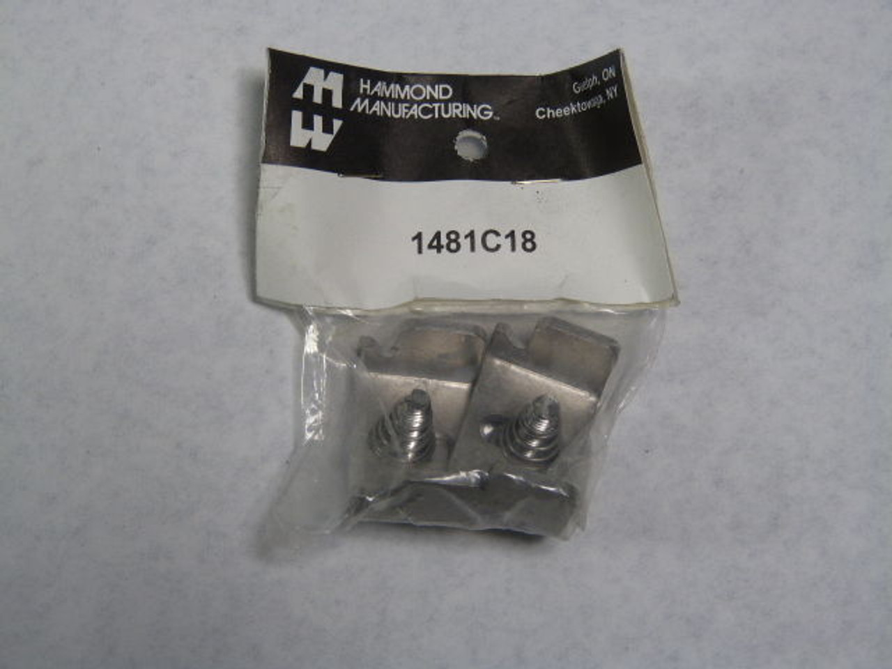 Hammond 1481C18 Steel Door Clamps 2Pk ! NEW !