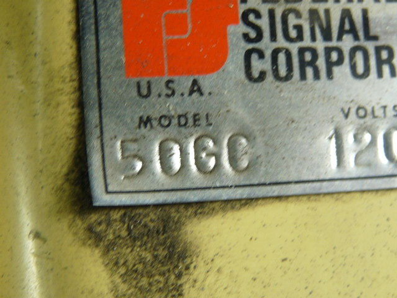 Federal Signal 50GC Amplifier Speaker 0.03A 120V 60Hz USED