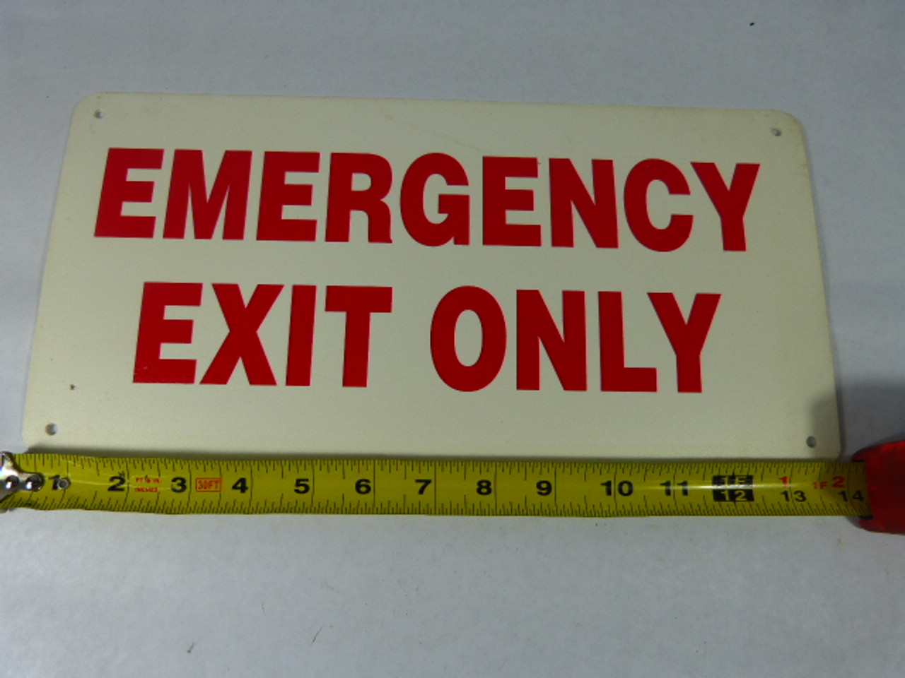 Generic 14"X7" Emergency Exit Only 14" By 7" USED