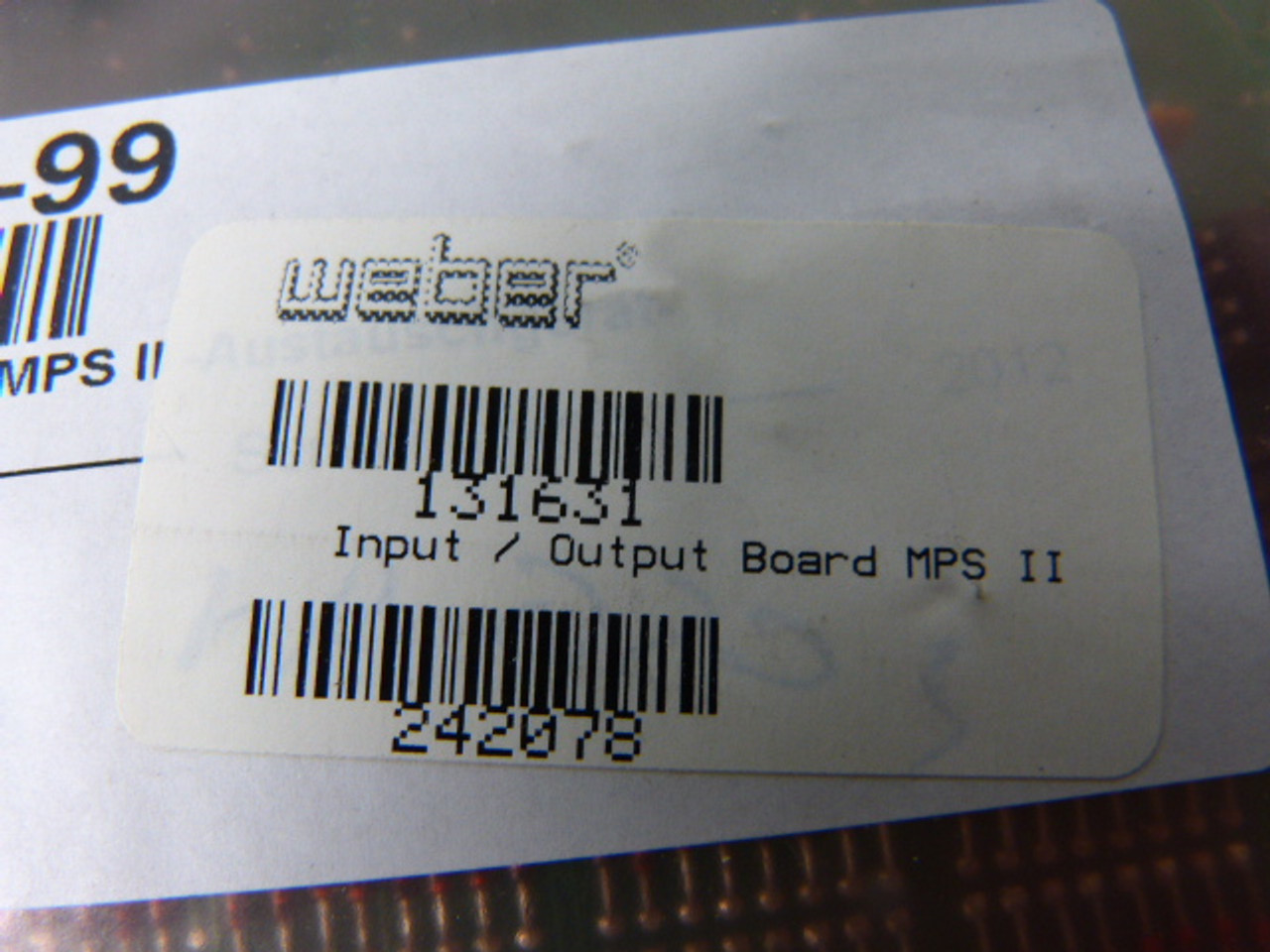 Weber 131631-99 Programmable Logic Board ! NOP !