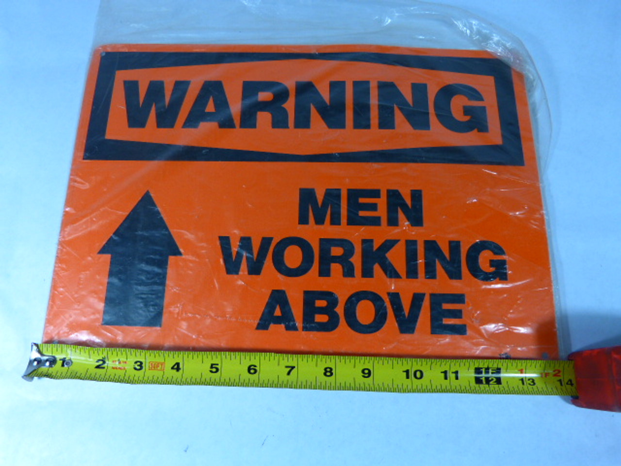 Generic 14"X10" Warning Men Working Above 14" By 10" ! NWB !